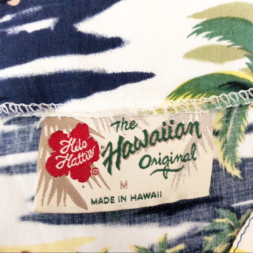 Hilo Hattie Vintage Hawaiian V Neck Blouse Medium - Picture 4 of 10